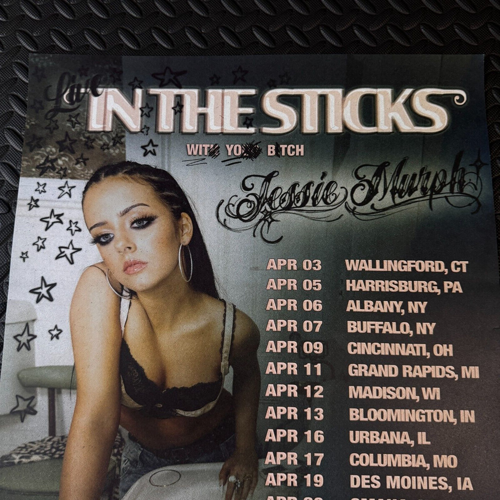 Jessie Murph Poster VIP Merch In The Sticks Tour Concert Official Tulsa 2024 - Picture 2 of 6